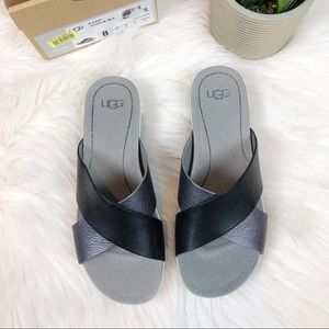 🎀HP🎀 UGG Kari Sandal Black Metallic Size 8